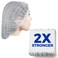 2X Heavy Duty Hair Nets Food Service 100 Pack 21 Disposable Bouffant Caps Hair Nets for Women Work Cooking Package may vary