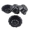 LoveDeal 4 Inch Nonstick Mini Bundt Cake Pan Set of 4 for Baking Carbon Steel Fluted Cake Pans Metal Round Pumpkin Shaped Cake Mould for Cupcake Muffin Brownie Pudding  Black