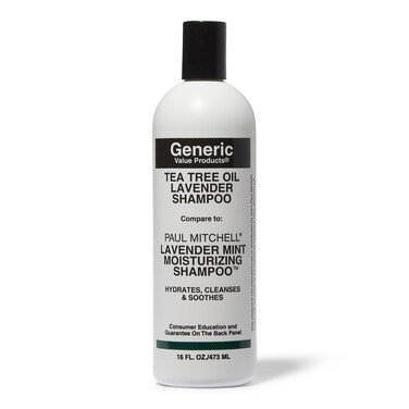 Generic Value Products Shampoo Enriched with Tea Tree Oil 16 Fl Oz  Invigorating Lavender Fragrance Soothes Scalp Rich Lather