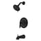 Pfister Weller Tub and Shower Trim Kit Valve Sold Separately Single Handle Matte Black Finish LG898WRB