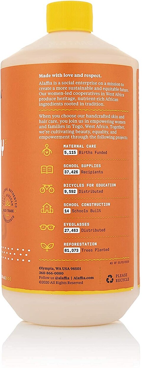 Alaffia Everyday Shea Bubble Bath Soothing Support for Deep Relaxation and Soft Moisturized Skin  Made with Fair Trade Shea Butter  CrueltyFree  No Parabens  Vegan Unscented 32 Fl Oz