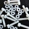 50 x Nylon Socket Head plastic machine screws M4 x 20mm Plastic Bolts Nuts  Washers Fasteners 532 x 2532 in