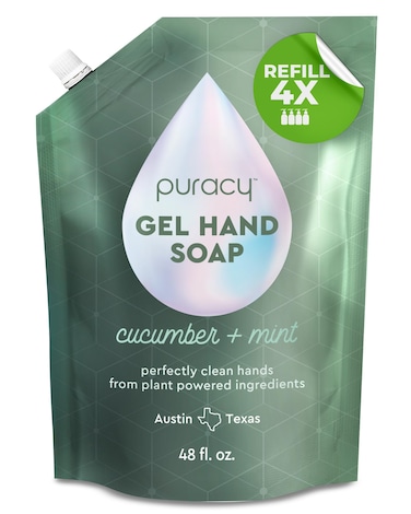 Puracy Organic Hand Soap Professional Hand Washers Weve All Become Moisturizing Natural Gel Hand Wash Soap Liquid Hand Soap Refills for Soft Skin Refill Cucumber  Mint 48 Ounce