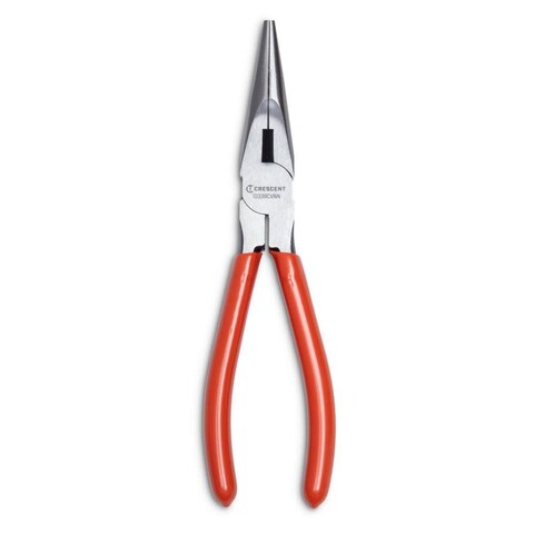 CRESCENT  8 Long Chain Nose Plier Dipped Grip 10338CVNN