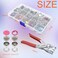 200 Sets Snaps Fasteners Kit 95mm 10 Colors Metal Prong Ring Button Hollow and Solid Metal Prong Snaps Buttons with Fastener Pliers Press Tool for Sewing and Crafting