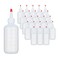 LISHINE 24 Pack 6 oz Squeeze Bottles Small Plastic Squeeze Condiments Bottles with Red Cap Mini Squeeze Bottles for Sauces Paint Cookie Dressing Tie Dye