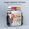 ZAKEEP Cooler Backpack 36 Cans Multifunctional Leakproof Cooler Backpack with Padded Top Handle Mesh Pocket for Camping BBQ White