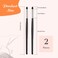 2 Pcs Eyeliner Smudge Brush Pencil Soft Makeup Tool Eyeshadow Blending Brush Eye Pencil Brush Eyeliner Smudge Tool Set for Eyeliner Blending Eye Shadow Liner Sponge 62 Inch
