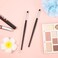 2 Pcs Eyeliner Smudge Brush Pencil Soft Makeup Tool Eyeshadow Blending Brush Eye Pencil Brush Eyeliner Smudge Tool Set for Eyeliner Blending Eye Shadow Liner Sponge 62 Inch
