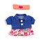 Miniland Gift 21 cm Baby Doll with African Features and Clothes Set with Accessories Included 31201