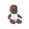 Miniland Gift 21 cm Baby Doll with African Features and Clothes Set with Accessories Included 31201
