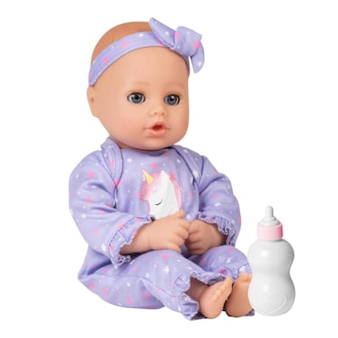 ADORA Play Time Babies Collection 13 Baby Doll with Doll Clothes and Accesories Made with Sweet Baby Powder Scent and GentleTouch Vinyl Body Birthday Gift for Ages 1  Unicorn Glitter