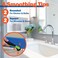 Warner Manufacturing 3in1 Caulk Tool for Easy Removal and Application Scraper Brush and ApplicatorGreen