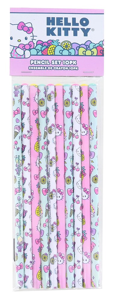 Seven20 Hello Kitty Fruit 10 Piece Pencil Set