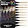 Professional Miniature Paint Brushes  Paint Brush Set of 10 Detail Paint Brushes  for Fine  Art Painting  wComfortable Grip Handles  Perfect for Acrylic Watercolor Oil Models Warhammer 40k