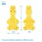 Best Pet Supplies Crinkle Dog Toy for Small Medium and Large Breeds Cute No Stuffing Duck with Soft Squeaker Fun for Indoor Puppies and Senior Pups Plush No Mess Chew and Play  Yellow