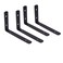 MY MIRONEY 6 x 08 x 43 L Brackets Decorative Corner Brackets Stainless Steel Angle Bracket Shelf Bracket Wall Hanging with Screws Pack of 4