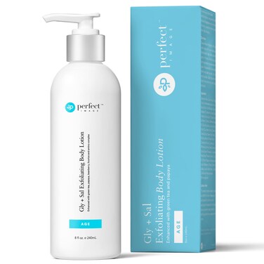 Perfect Image Gly  Sal Exfoliating Body Lotion 8 Glycolic Acid and 2 Salicylic Acid Lotion Enhanced with Green Tea Papaya Bearberry Licorice and Amino Complex