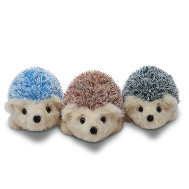 Fluffuns Hedgehog Stuffed Animal  Stuffed Hedgehog Plush Toy 6 Inch Plush Hedgehog  3 Pack Blue Brown  Gray