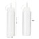 HEIHAK 20 Pack 8 oz Ketchup Squeeze Bottles 250ml Plastic Condiment Bottles Barbecue Squirt Bottles with Caps and Marking Labels for Ketchup Sauces Dressings Paints Crafts White