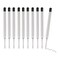10 Pcs Replaceable Ballpoint Pen Refills Black Ink Refill 1mm Medium Refill Black
