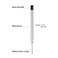 10 Pcs Replaceable Ballpoint Pen Refills Black Ink Refill 1mm Medium Refill Black