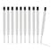 10 Pcs Replaceable Ballpoint Pen Refills Black Ink Refill 1mm Medium Refill Black