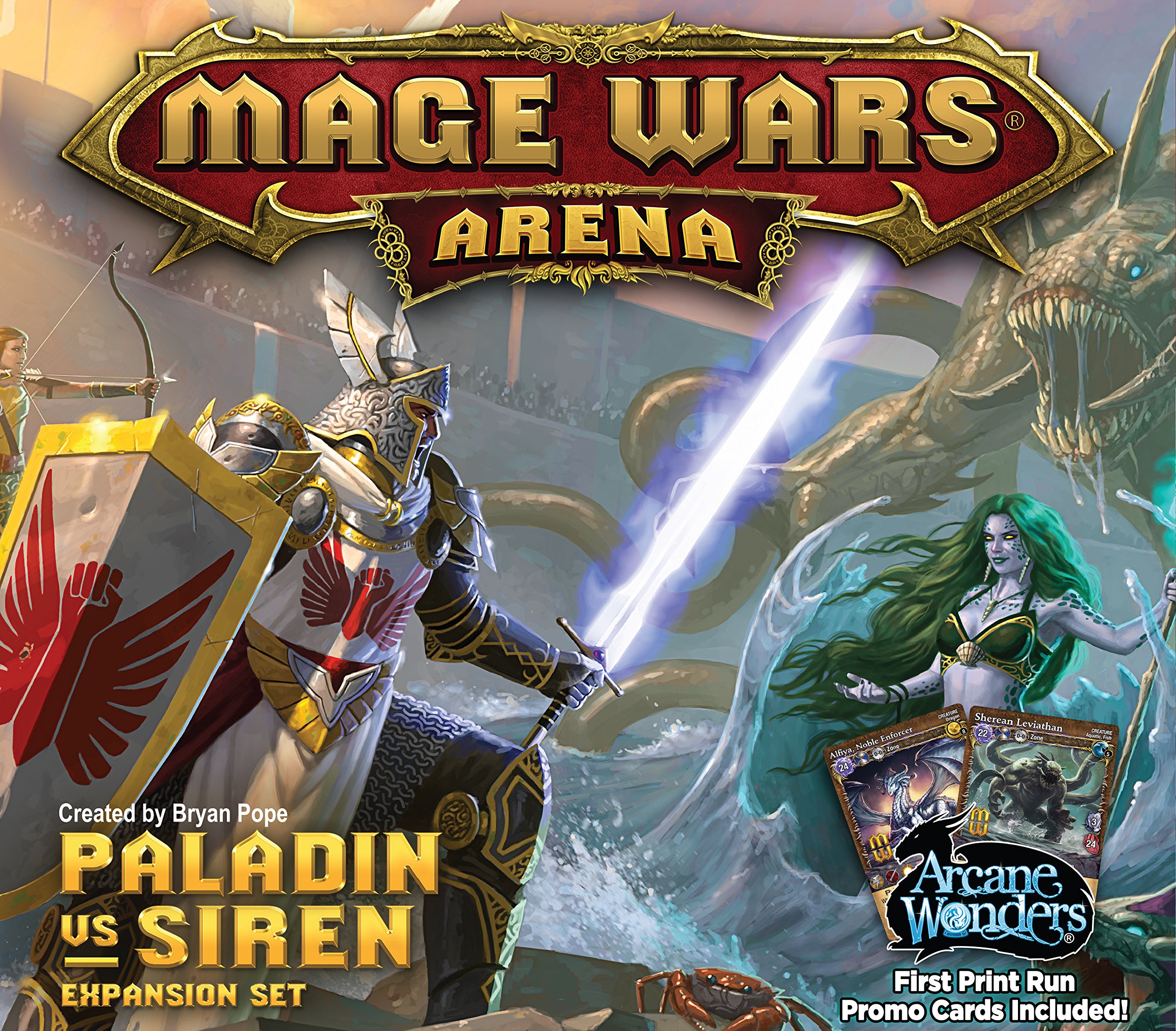 Buy Mage Wars Arena Paladin vs Siren Expansion Board Game Online ...