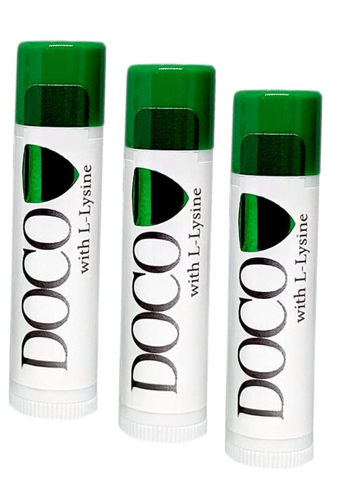 DocoShield Lip Balm wDocosanol and Lysine 3Pack