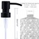 AUNRGO Black Soap Dispenser Pump Replacement  Matte 304 Stainless Steel Hand Soap and Lotion Dispenser Pumps Replacement for Regular Glass Mouth Bottles Standard 28400 Neck Size