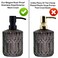 AUNRGO Black Soap Dispenser Pump Replacement  Matte 304 Stainless Steel Hand Soap and Lotion Dispenser Pumps Replacement for Regular Glass Mouth Bottles Standard 28400 Neck Size
