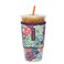 Sok It Java Sok Iced Coffee  Cold Soda Insulated Neoprene Cup Sleeve Succulents Large 3032oz