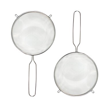 G Life Stainless Steel Sieve Set Diameter 6 Inch  Fine Mesh Food Strainer Flour Colander Sieve Sifter with Handle  Ideal for Rinsing Draining Filtering and Straining Various Food Ingredients