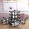 SimpliMagic 79420 12 Piece Cookware Set Standard Silver