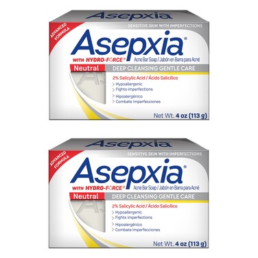 Asepxia Cleansing Bar Neutral 4 oz Pack of 2