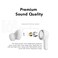 Honor Choice Bluetooth Earbuds Headphone DualMicrophone Noise Reduction for Calls IP54 Waterproof and Dustproof Earphone White