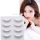 Miz Barn Daily Natural Look False Eyelashes 4 Pairs Natural Soft Lightweight Comfortable Short Lashes Luxurious Clear Band Handmade False EyelashesM12