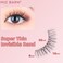 Miz Barn Daily Natural Look False Eyelashes 4 Pairs Natural Soft Lightweight Comfortable Short Lashes Luxurious Clear Band Handmade False EyelashesM12