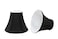 Aspen Creative 300342A Small Bell Shape Chandelier ClipOn Lamp Shade Set 2 Pack Transitional Design in Black 6 bottom width 3 x 6 x 5