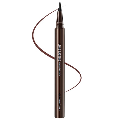 CARSLAN Liquid Eyeliner Black Eyeliner Liquid Liner 12H Longlasting Eyeliners Waterproof  Smudgeproof High Pigmented Eyeliners for Eye Makeup Black