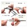 Ginalaia Stainless Steel Portable Nail CutterGerman Keychain Nail Clipper with File for Man and Women Ultra Thin Flat Nail Clipper Perfect Use for Traveling Home  Office Small 1