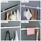 8PCS No Drill Curtain Rod Brackets No Drilling Self Adhesive Curtain Rod Holder Hooks Nail Free Adjustable Curtain Rod Hooks Curtain Hangers for Bathroom Kitchen Home Bathroom and Hotel Transparent
