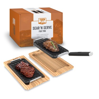 Yukon Glory SEAR N SERVE Set BBQ Cast Iron Grill Pan Set
