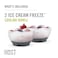 Host Ice Cream Freeze Bowl Set of 2 Double Walled Insulated Freezer Gel Chiller Kitchen Accessory for Dessert Dip Cereal with Comfort Silicone Grip Plastic Grey