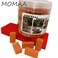 MOMAA 112 Mini Bricks Model Miniature Brick Scale Wall Bricks Sand Table Micro Landscape Accessories DIY Dollhouse Bricks Diorama Fairy Garden redGrey red