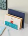 EasyPAG Desk Mail Organizer 2 Pack Office Small Letter Sorter Desktop File Organizer with 3 Vertical Upright CompartmentsDark Teal