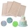 Fondant Impression Mat 4 Pcs Knitting Cake Border Silicone Mold Sweater Texture Design Silicone Cake Decorating Supplies for DIY Sugarcraft Paste Cupcake Baking Supplies