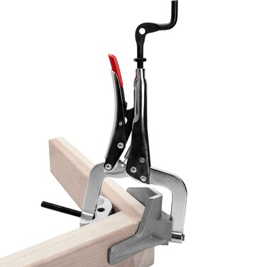 JointMaster Pro 90 Degree Angle Clamp Throat Depth 35 Max Clamp Capacity 157 Max PassThrough Capacity 20 Overall Length 11 Single Hand TJoint Clamp Tool Quickrelease PK634