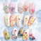 108PCS Dried Flowers for Nail Art  33 Color Lovely Natural Flower Nail Art 2 Color Foil Nail Art Nail Art Accessories Kits Dried Flowers for Resin Molds YWLI Dried Flowers  Foil