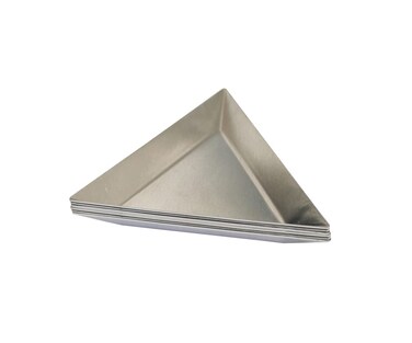 6 Pcs Bead Sorting Trays Triangle Aluminum